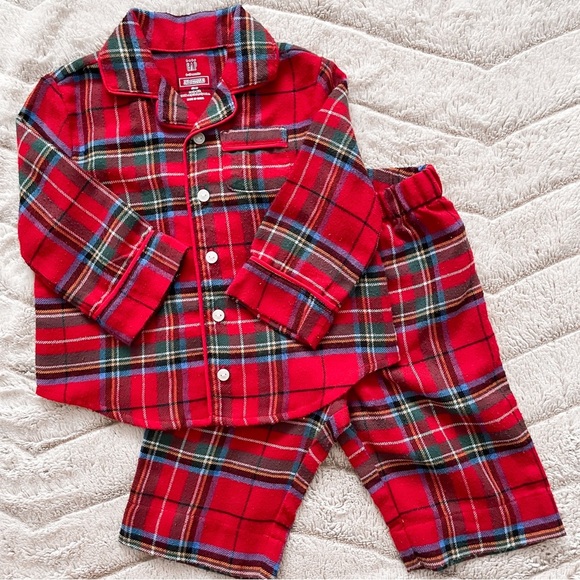 GAP Other - KIDS: babyGap 100% Recycled Plaid PJ Set
